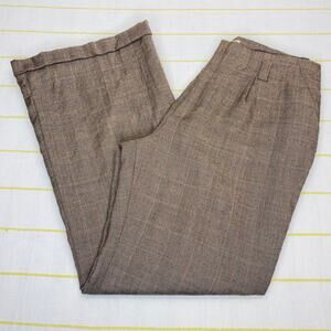 Vintage 90s Chadwicks Plaid High Rise Wide Leg Pants Women Size 14 Career Casual